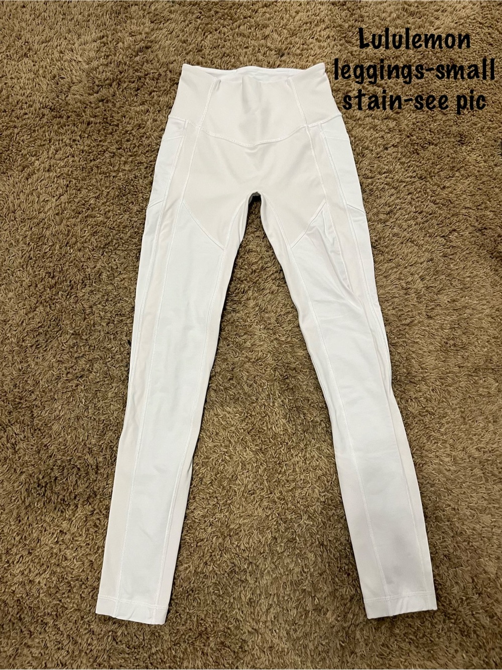 Lululemon athletica White High-Rise Workout Leggings